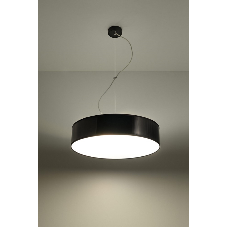 Kattokruunu narulla ARENA 45 3xE27/60W/230V musta
