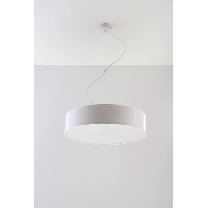 Kattokruunu narulla ARENA 45 3xE27/60W/230V valkoinen