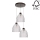Kattokruunu narulla AURA 3xE27/60W/230V pyökki - FSC-sertifioitu