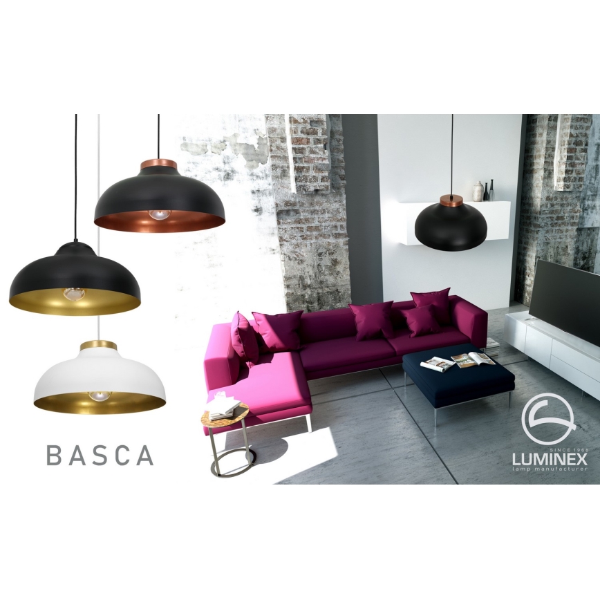 Kattokruunu narulla BASCA 1xE27/60W/230V