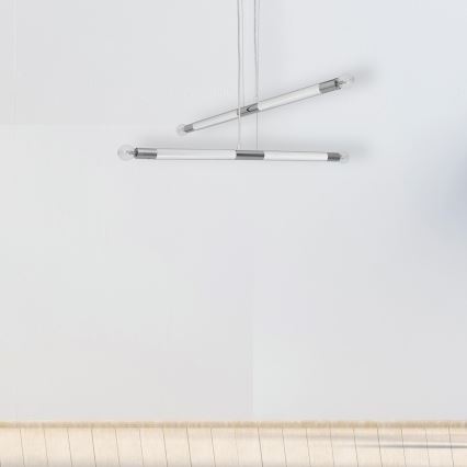 Kattokruunu narulla BASTONE WHITE 4xE14/40W/230V