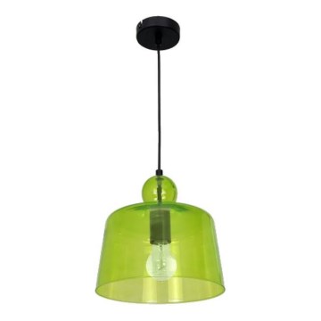 Kattokruunu narulla BELL 1xE27/60W/230V vihreä
