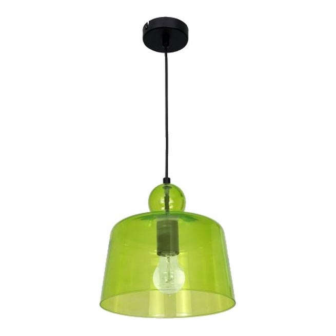 Kattokruunu narulla BELL 1xE27/60W/230V vihreä