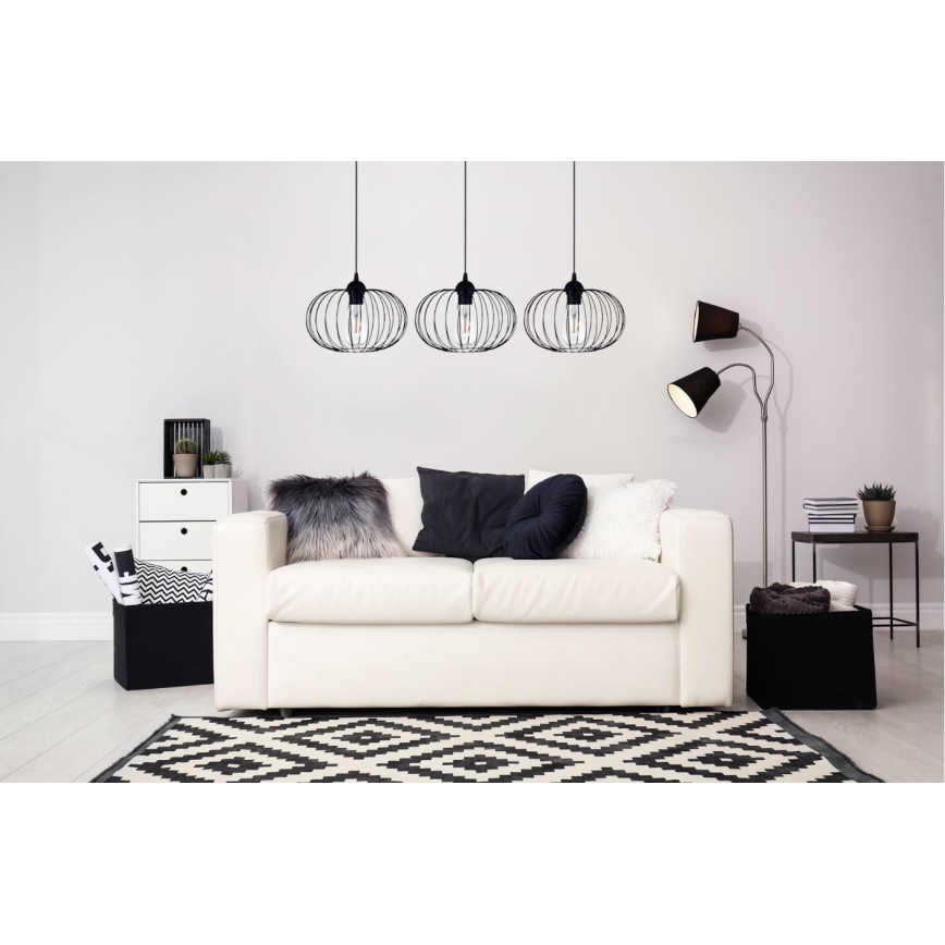 Kattokruunu narulla BOCCA 3xE27/60W/230V