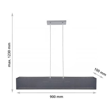 Kattokruunu narulla CAROLINE 2xE14/40W/230V
