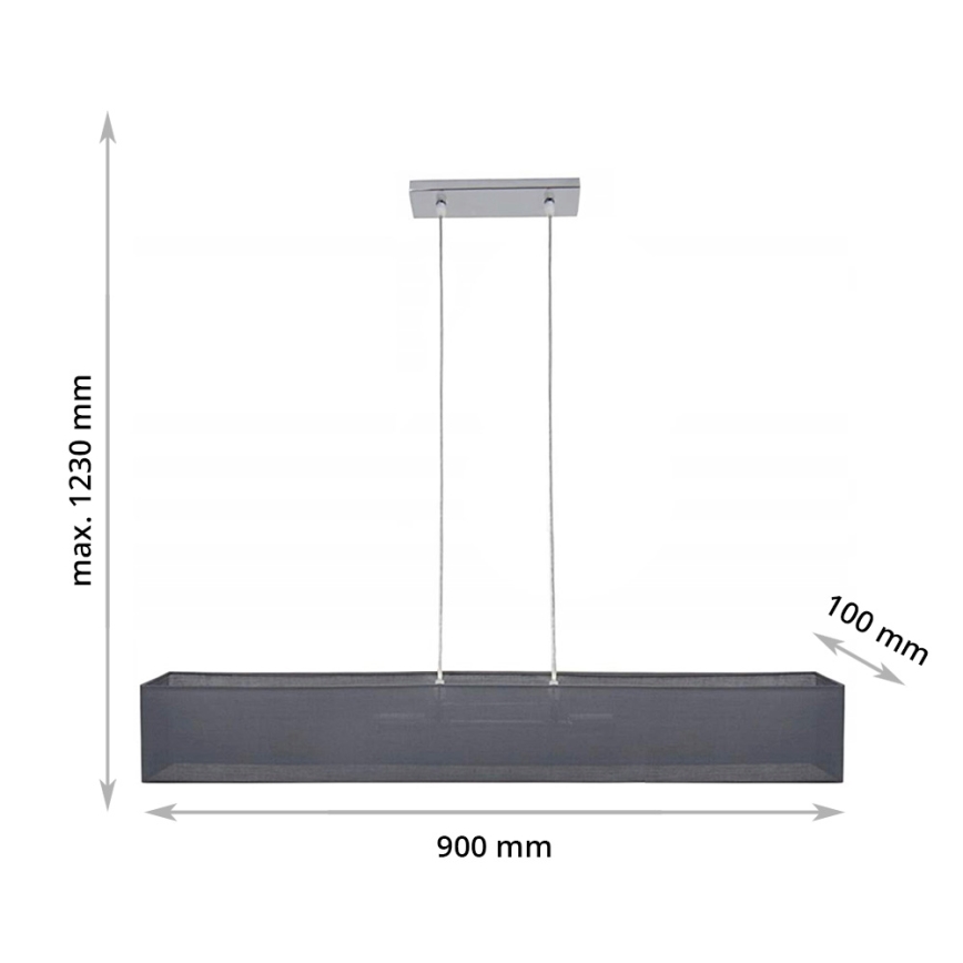 Kattokruunu narulla CAROLINE 2xE14/40W/230V