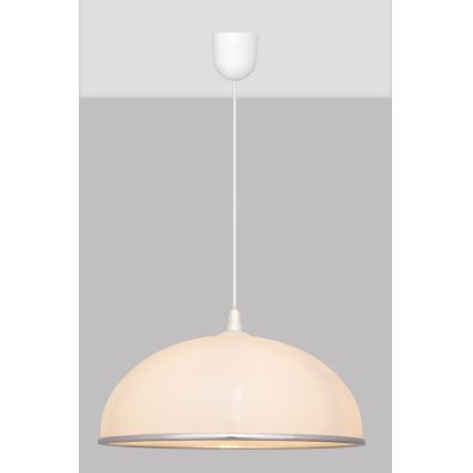 Kattokruunu narulla CIRCLE 1xE27/15W/230V valkoinen