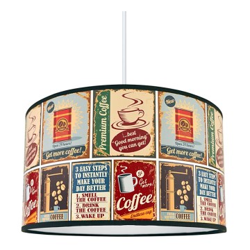 Kattokruunu narulla COFFEE 1xE27/60W/230V
