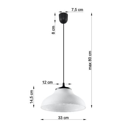 Kattokruunu narulla CORONA 1xE27/60W/230V
