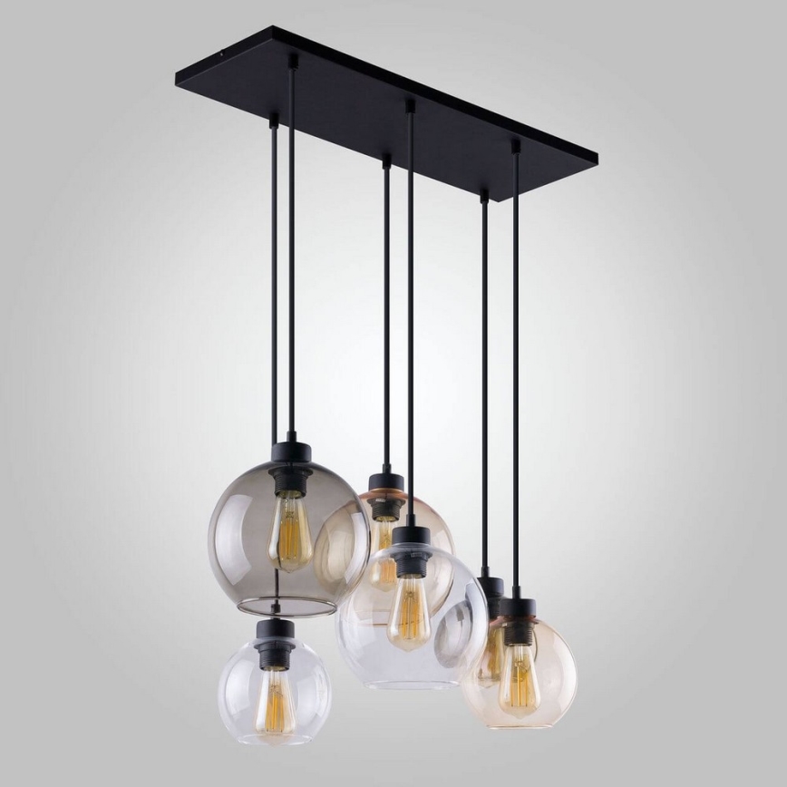 Kattokruunu narulla CUBUS 6xE27/60W/230V