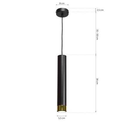 Kattokruunu narulla DANI 1xGU10/8W/230V
