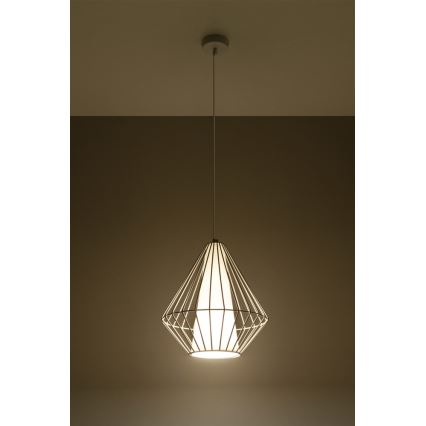 Kattokruunu narulla DEMI 1xE27/60W/230V valkoinen