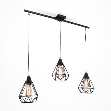 Kattokruunu narulla DIAMOND 3xE27/60W/230V 83 cm