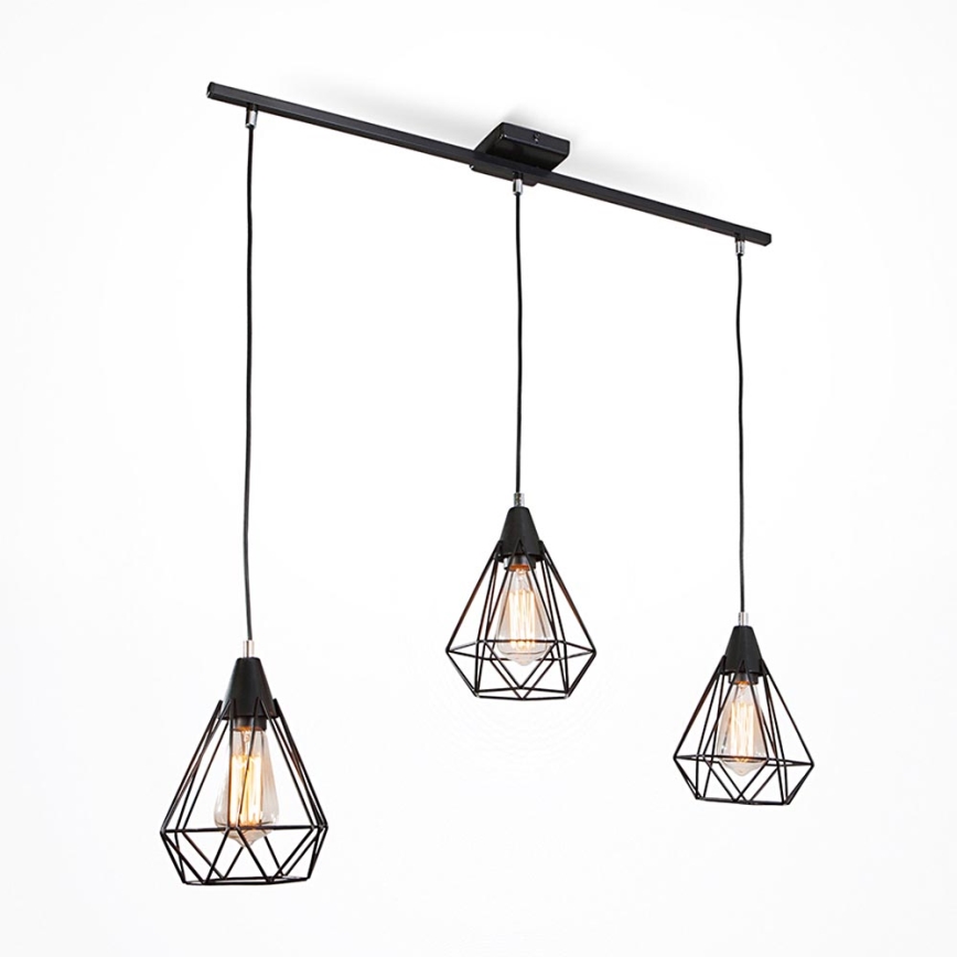 Kattokruunu narulla DIAMOND 3xE27/60W/230V 83 cm