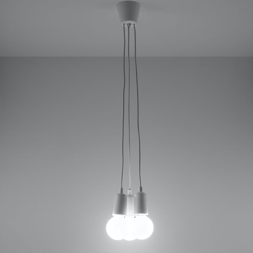 Kattokruunu narulla DIEGO 3xE27/60W/230V