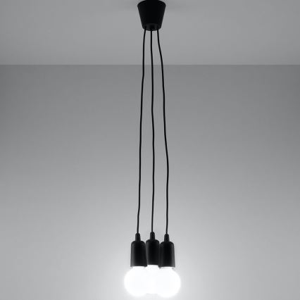Kattokruunu narulla DIEGO 3xE27/60W/230V