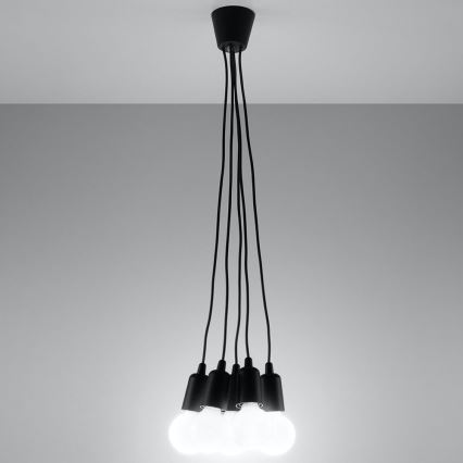 Kattokruunu narulla DIEGO 5xE27/60W/230V