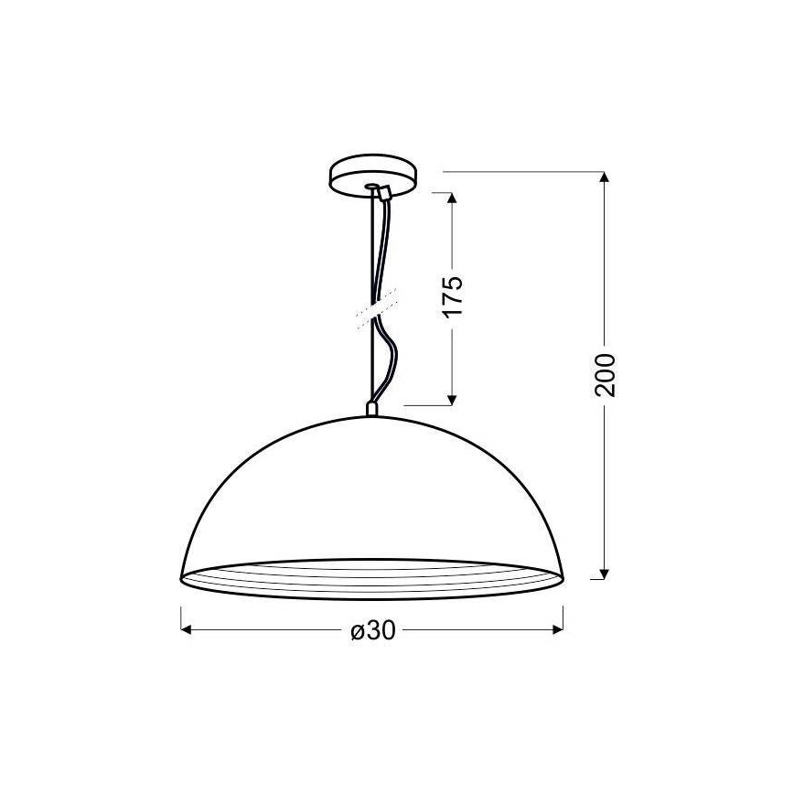 Kattokruunu narulla DORADA 1xE27/60W/230V
