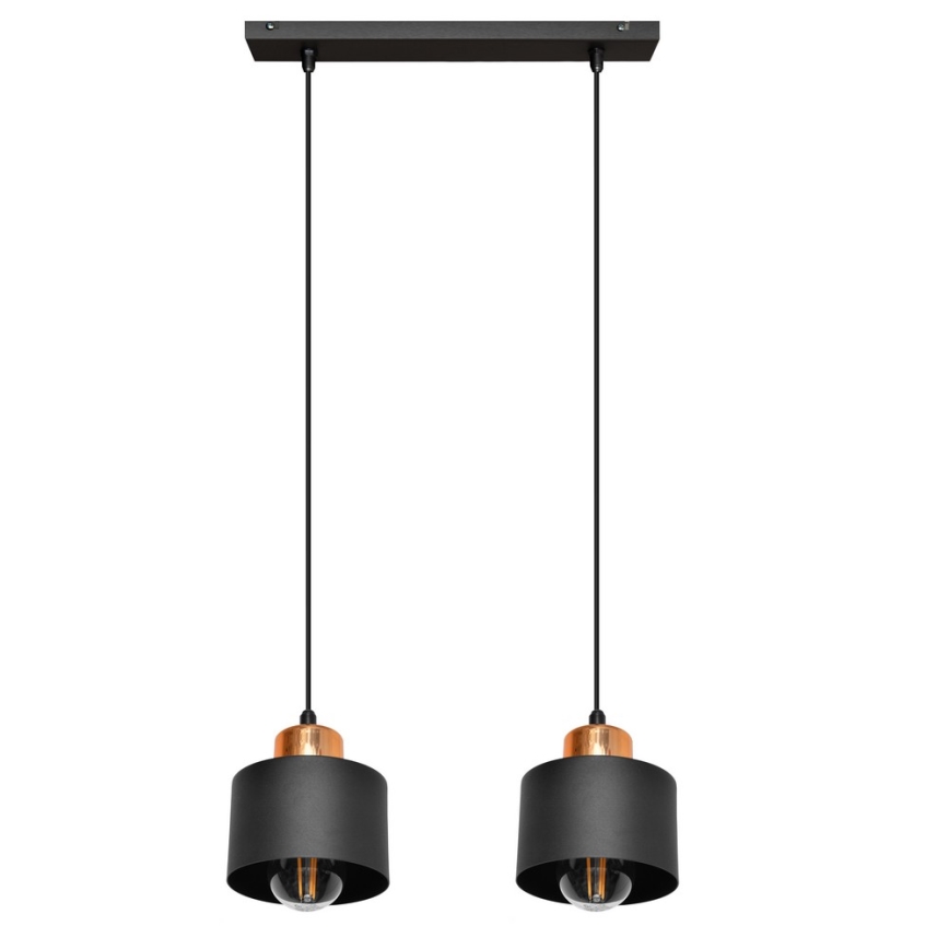Kattokruunu narulla EDISON 2xE27/15W/230V