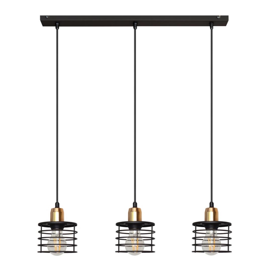 Kattokruunu narulla EDISON 3xE27/15W/230V