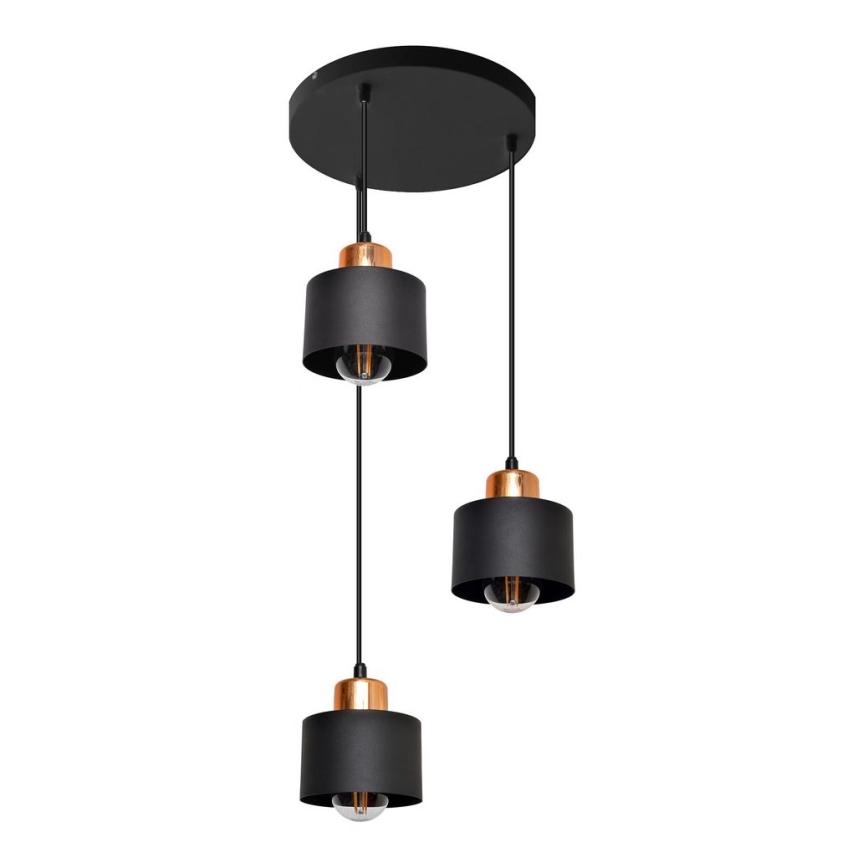 Kattokruunu narulla EDISON 3xE27/15W/230V