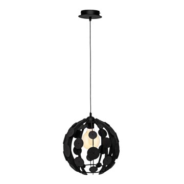 Kattokruunu narulla GAIA 1xE27/60W/230V musta halkaisija 18 cm