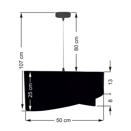 Kattokruunu narulla GALAXY 1xE27/60W/230V