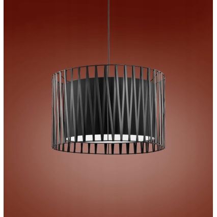 Kattokruunu narulla HARMONY BLACK 3xE27/60W/230V