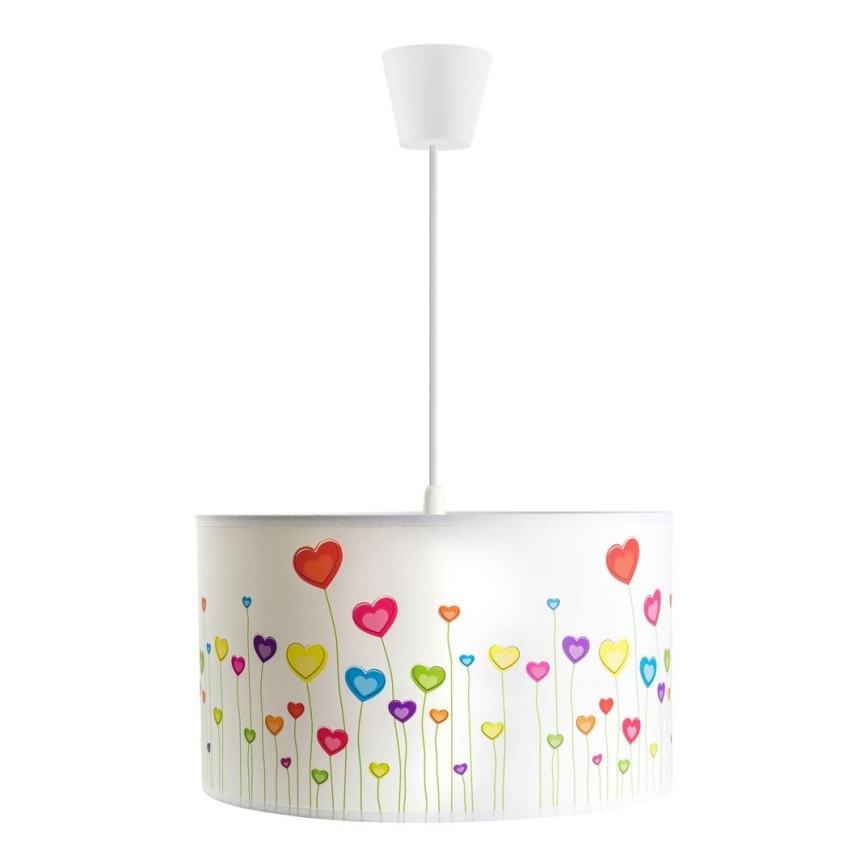 Kattokruunu narulla HEARTS 1xE27/60W/230V