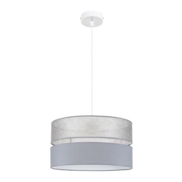 Kattokruunu narulla LIMA 1xE27/60W/230V harmaa