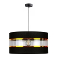 Kattokruunu narulla LIND 1xE27/60W/230V musta