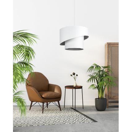 Kattokruunu narulla LORI 1xE27/60W/230V valkoinen