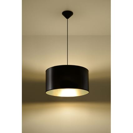 Kattokruunu narulla LUXOR 40 1xE27/60W/230V kultainen/musta