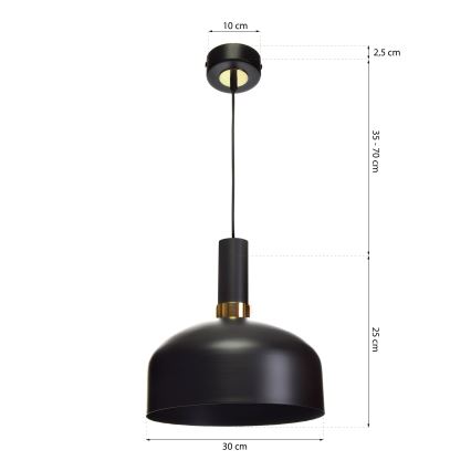 Kattokruunu narulla MALMO 1xE27/60W/230V
