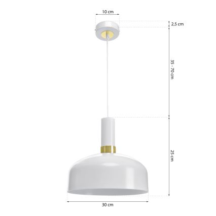 Kattokruunu narulla MALMO 1xE27/60W/230V