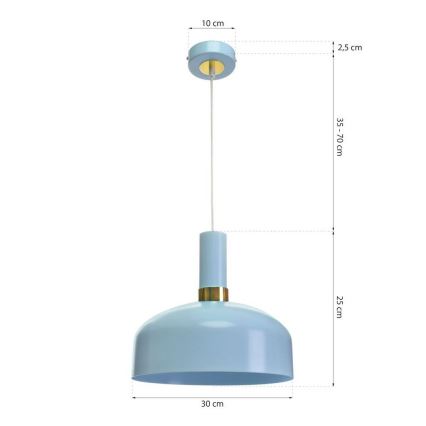 Kattokruunu narulla MALMO 1xE27/60W/230V