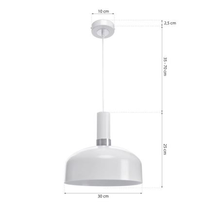 Kattokruunu narulla MALMO 1xE27/60W/230V