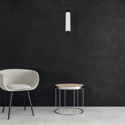 Kattokruunu narulla MARBLE WHITE/BLACK 1xGU10/8W/230V