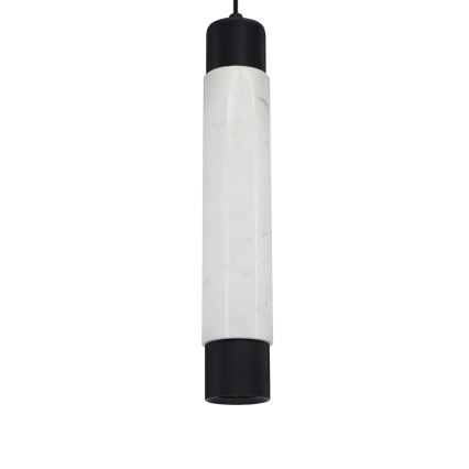 Kattokruunu narulla MARBLE WHITE/BLACK 1xGU10/8W/230V