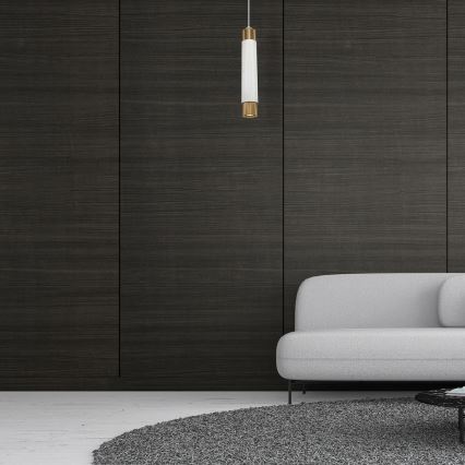 Kattokruunu narulla Marble white/brass 1xGU10/8W/230V