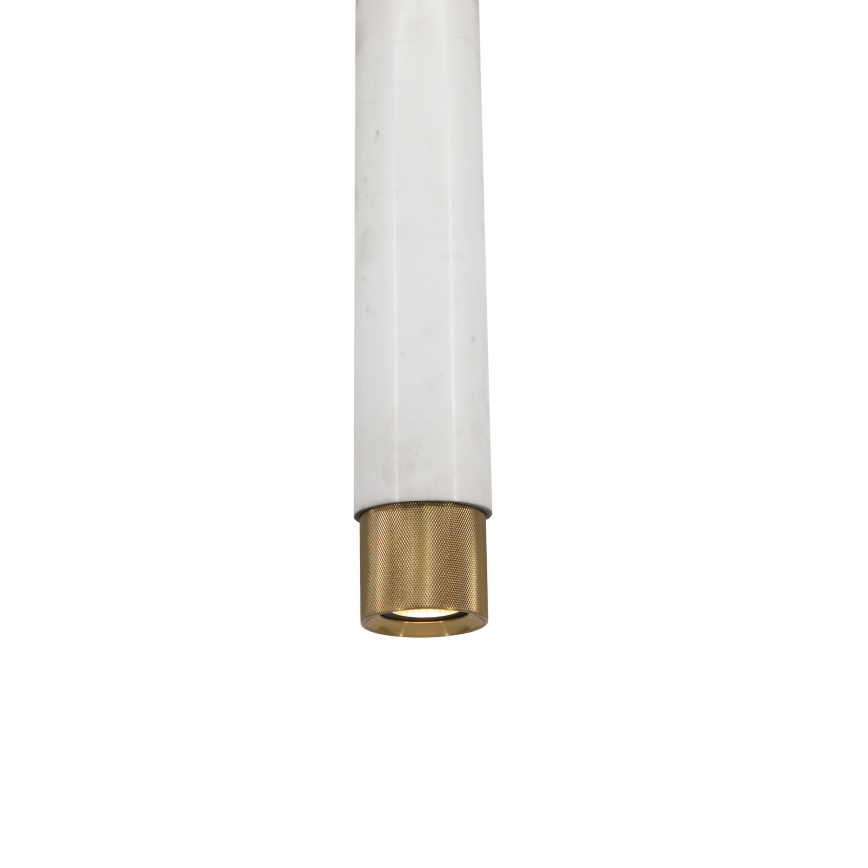 Kattokruunu narulla Marble white/brass 1xGU10/8W/230V