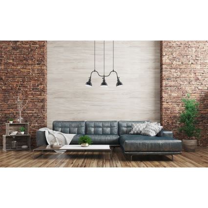 Kattokruunu narulla MARE 3 3xE27/60W/230V musta