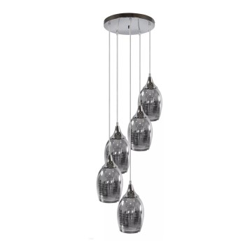 Kattokruunu narulla MARINA 5xE27/60W/230V