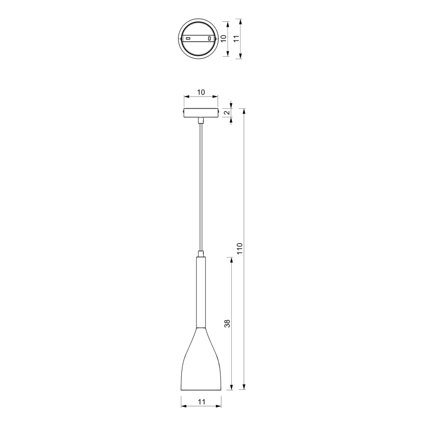 Kattokruunu narulla MUZA 1xE27/60W/230V