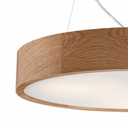 Kattokruunu narulla OAK 2xE27/60W/230V tammi ø 37 cm