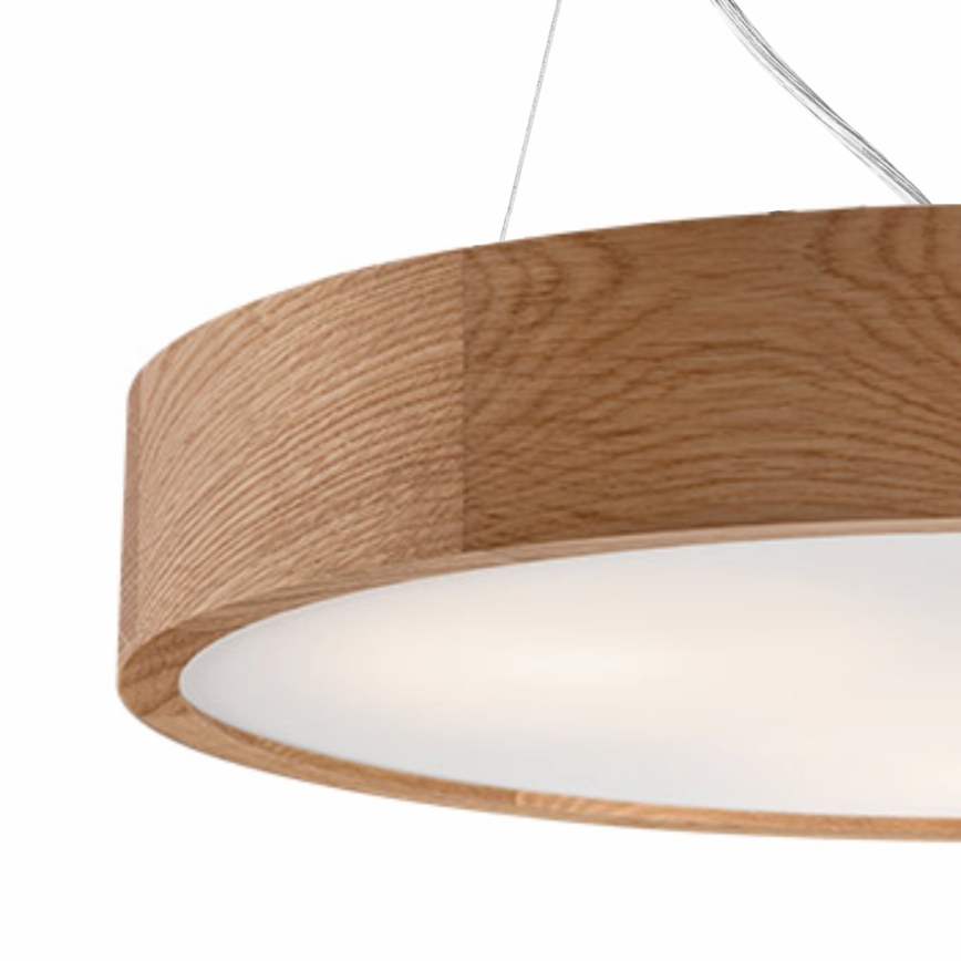 Kattokruunu narulla OAK 2xE27/60W/230V tammi ø 37 cm