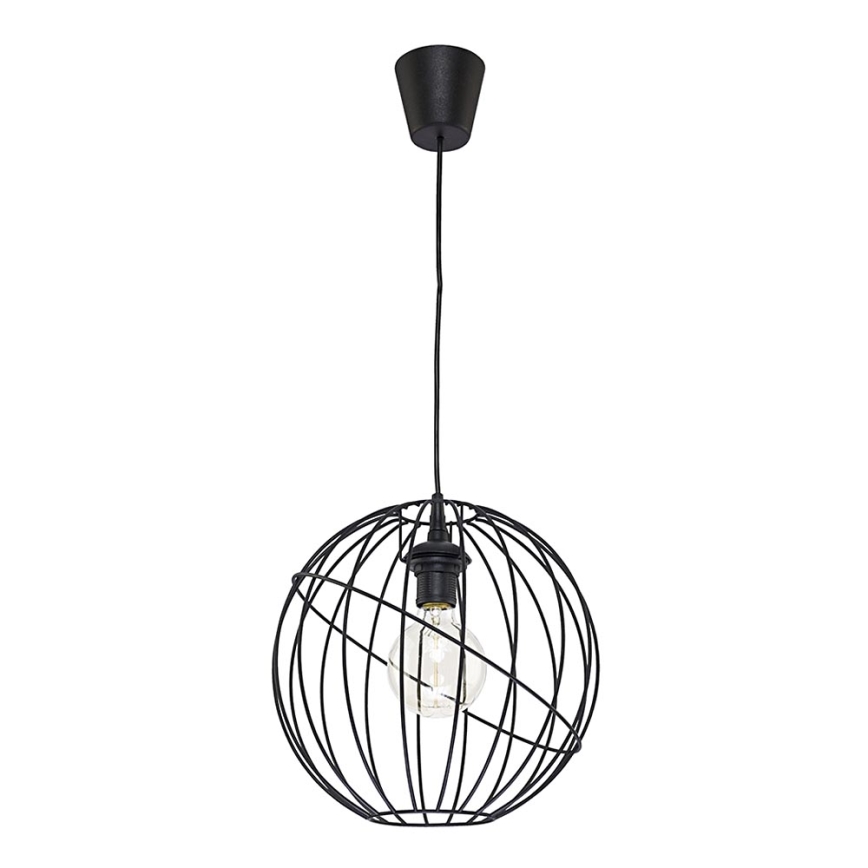 Kattokruunu narulla ORBITA BLACK 1xE27/60W/230V
