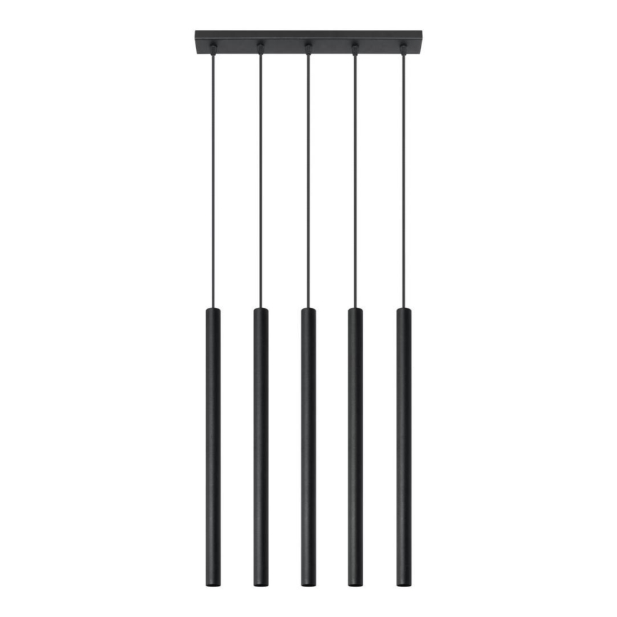 Kattokruunu narulla PASTELO 5 5xG9/12W/230V musta
