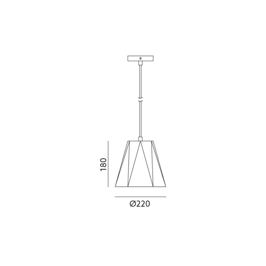Kattokruunu narulla PITTORE 1xE27/25W/230V