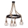Kattokruunu narulla ROPE ALEGRA 4xE27/10W/230V